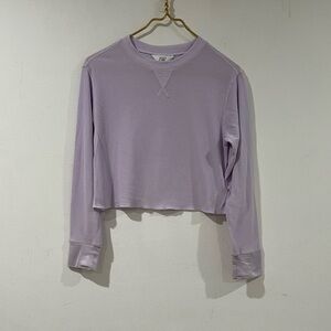 Athleta girl Light Purple Cropped Sweatshirt 12 Y